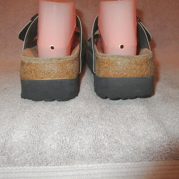 Birkenstock Arizona Papillio Slide Sandals Size 11 Vegan Leather Comfort Slip On - Picture 8 of 10